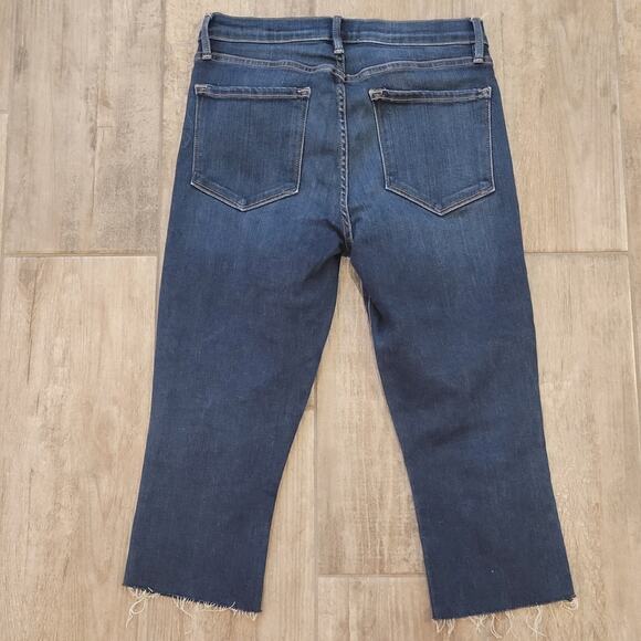 Frame Jeans Women Size 27 Le Skinny de Jeanne Mid-Rise Cropped Capri Denim - Picture 5 of 8